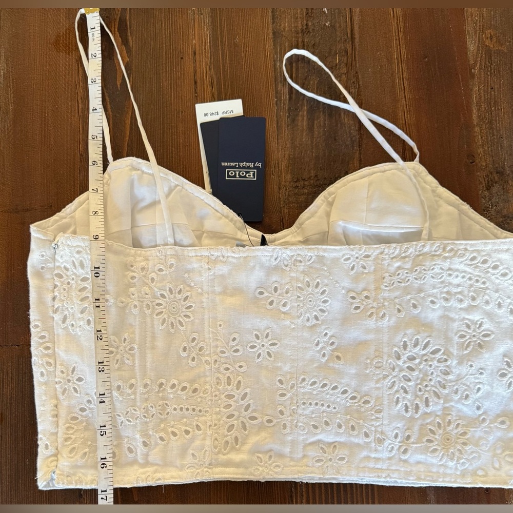 Polo Ralph Lauren Eyelet Linen Bustier - ASO - Taylor Swift! - Picture 10 of 14